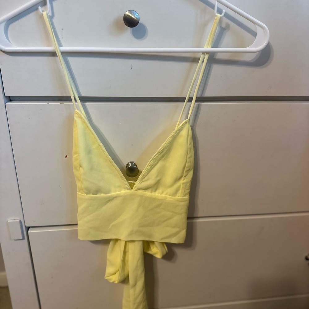 Yellow Women's Crop Top